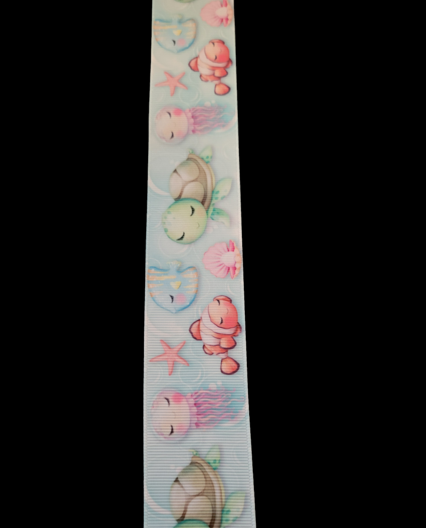 USDR Turtle, Fish, and Mermaid grosgrain ribbon - Sold by the yard