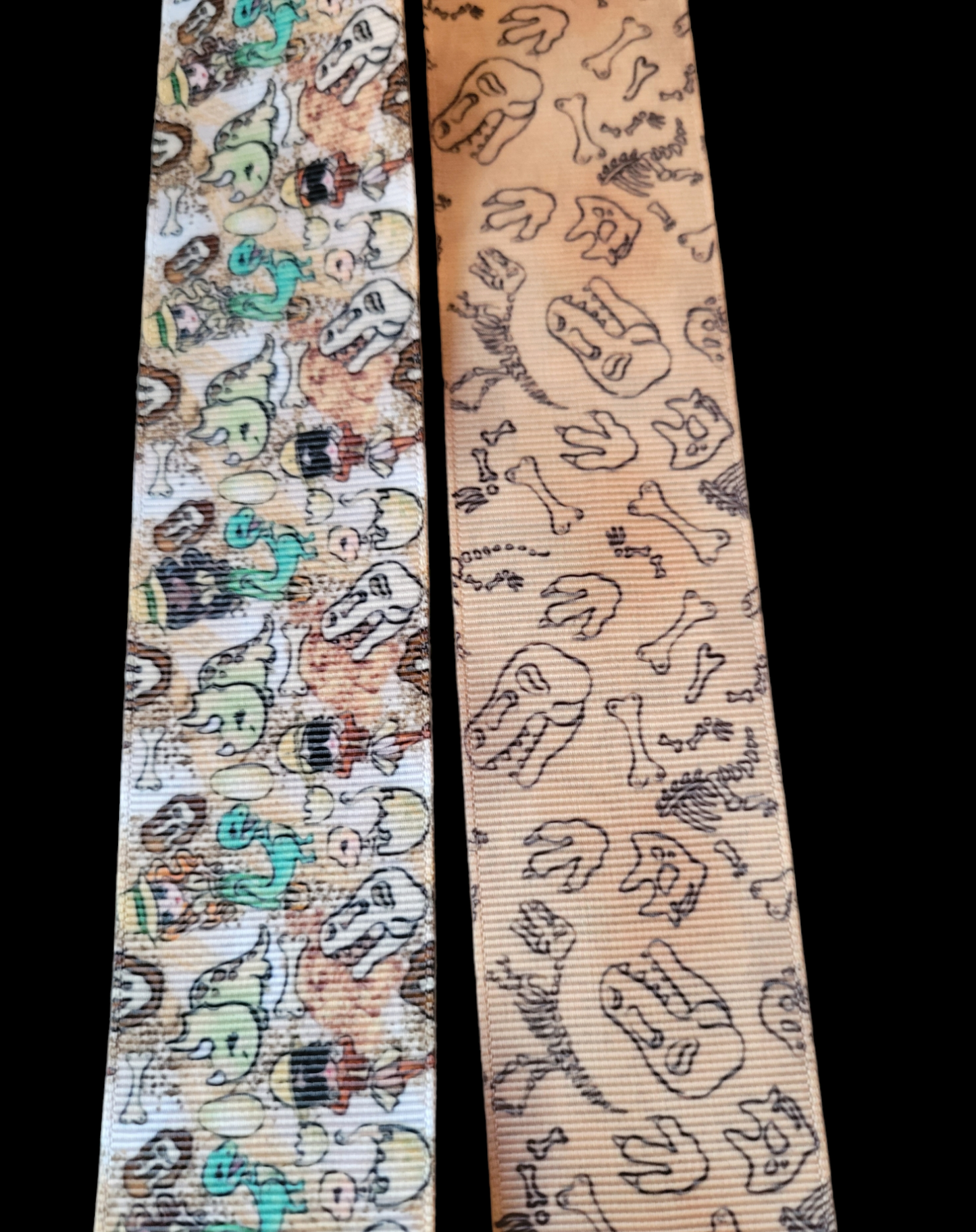 USDR Dinosaurs double sided grosgrain ribbon - Sold by the Yard