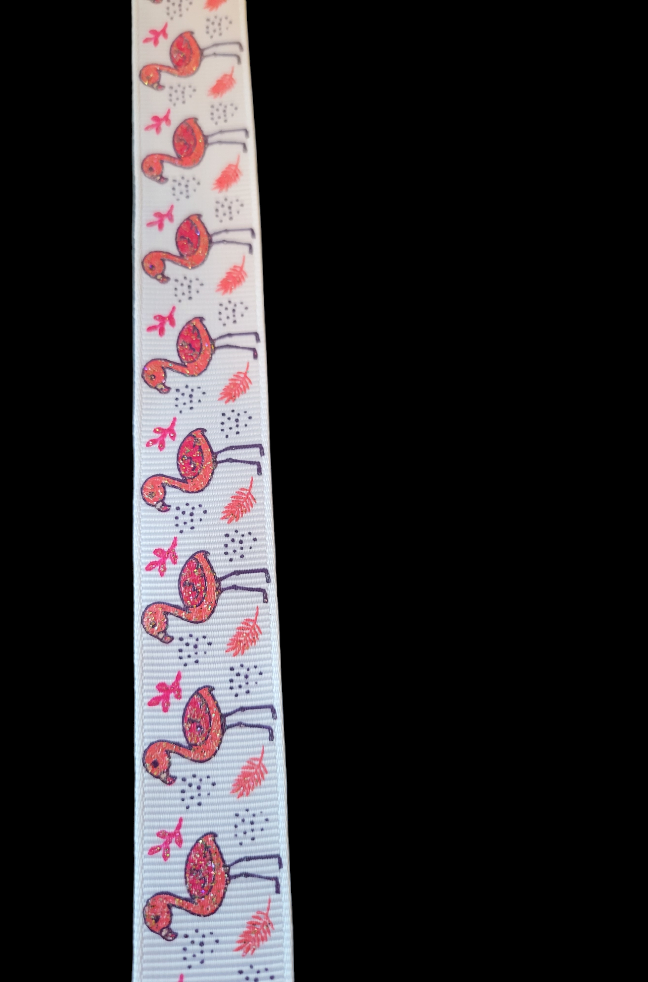 USDR glittered beach theme grosgrain ribbon - Sold by the Yard