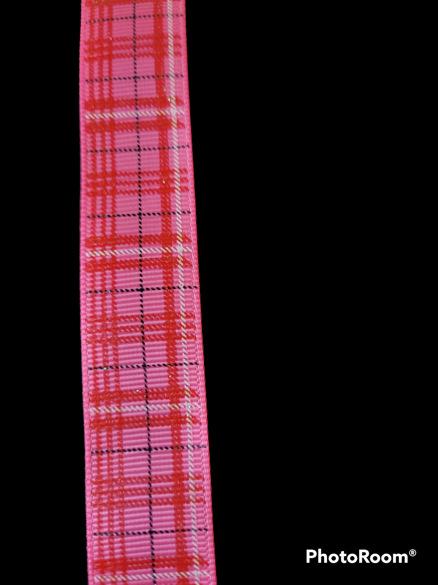 USDR lightly glittered pink plaid