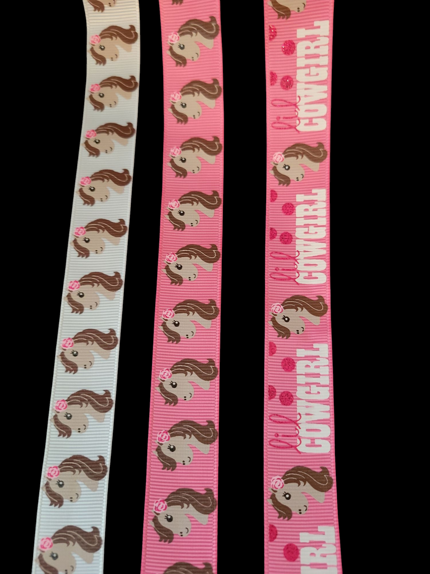 USDR Horse Head grosgrain ribbon - Sold by the Yard