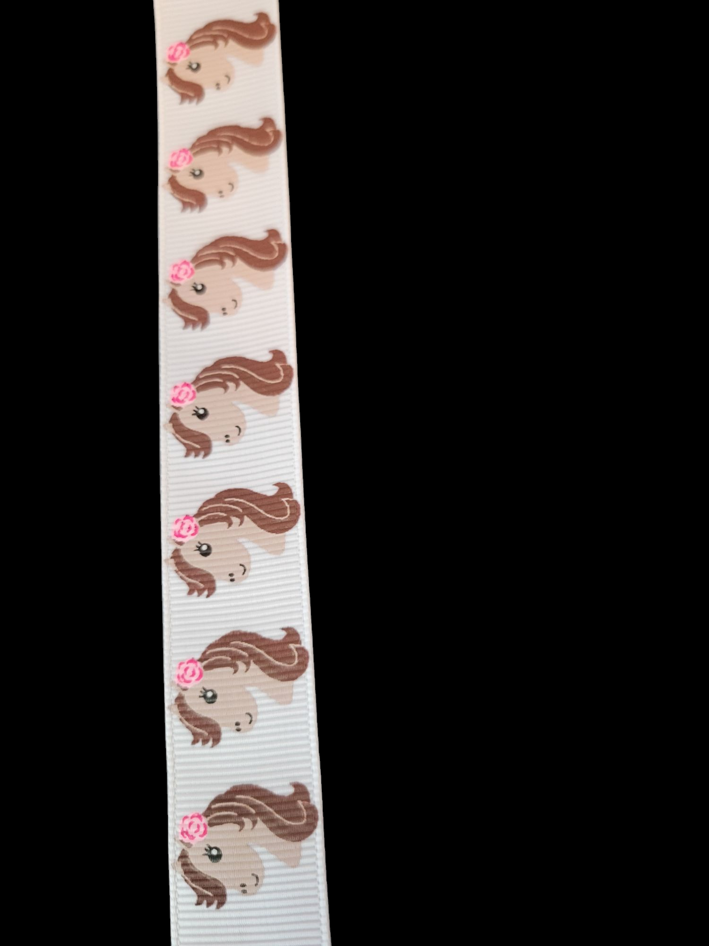 USDR Horse Head grosgrain ribbon - Sold by the Yard
