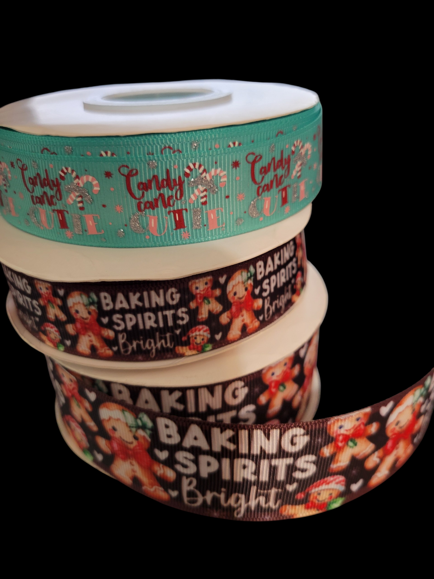 USDR Xmas grosgrain ribbon - Sold by the Yard