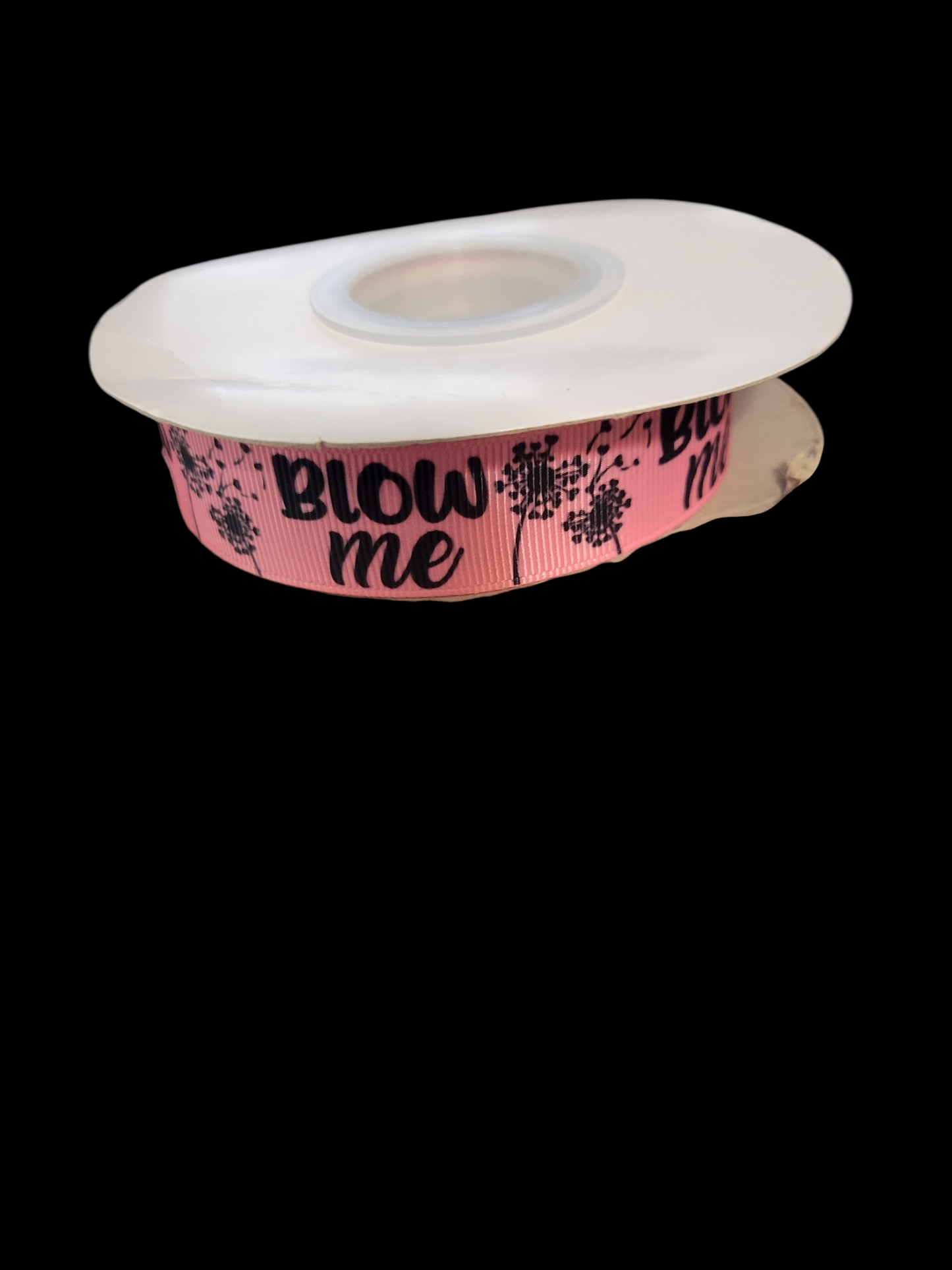 USDR Blow Me wishing flower grosgrain ribbon - Sold by the Yard