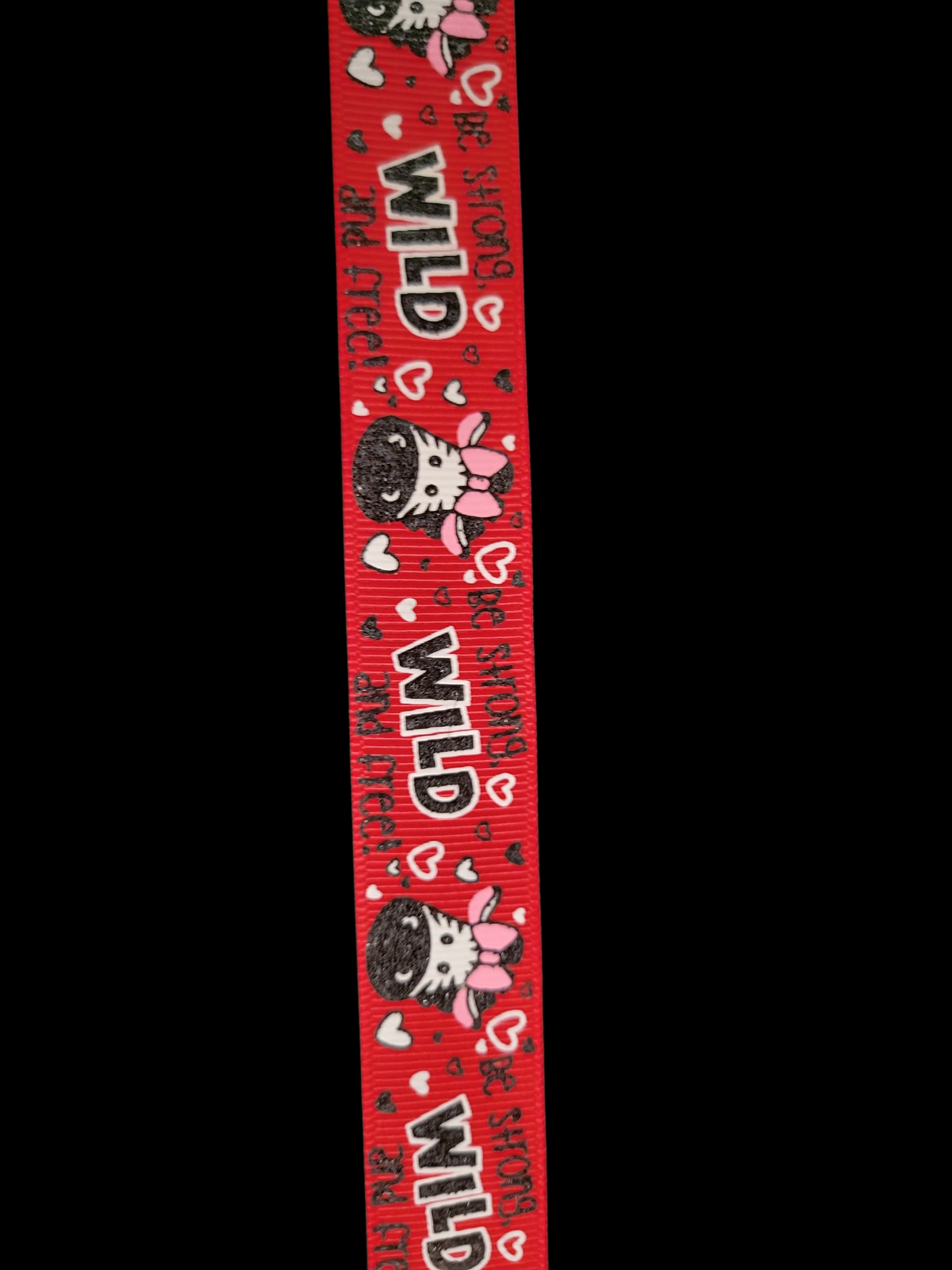 USDR Zebra Head grosgrain ribbon - Sold by the Yard