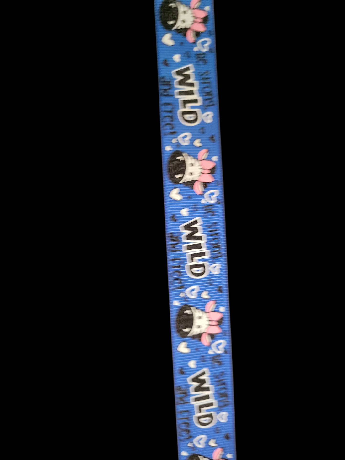 USDR Zebra Head grosgrain ribbon - Sold by the Yard