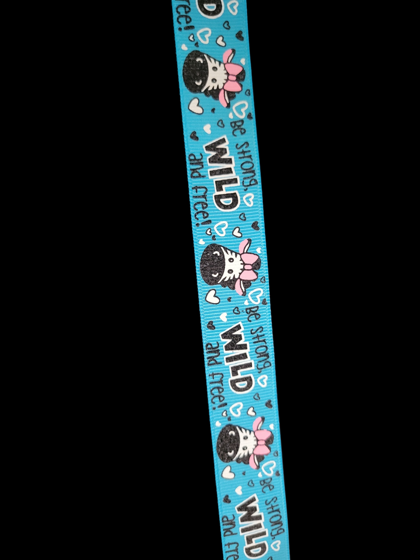 USDR Zebra Head grosgrain ribbon - Sold by the Yard