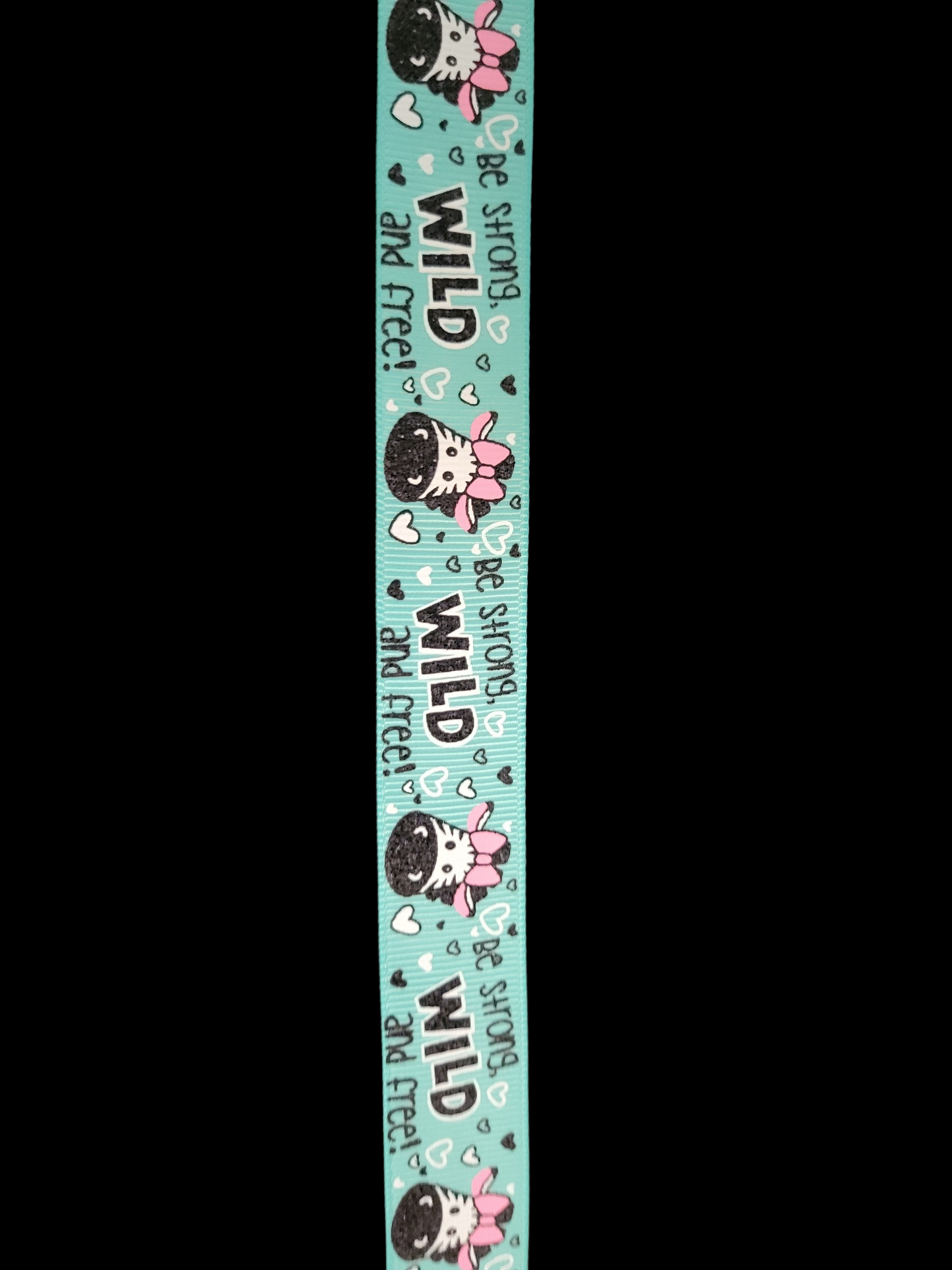 USDR Zebra Head grosgrain ribbon - Sold by the Yard