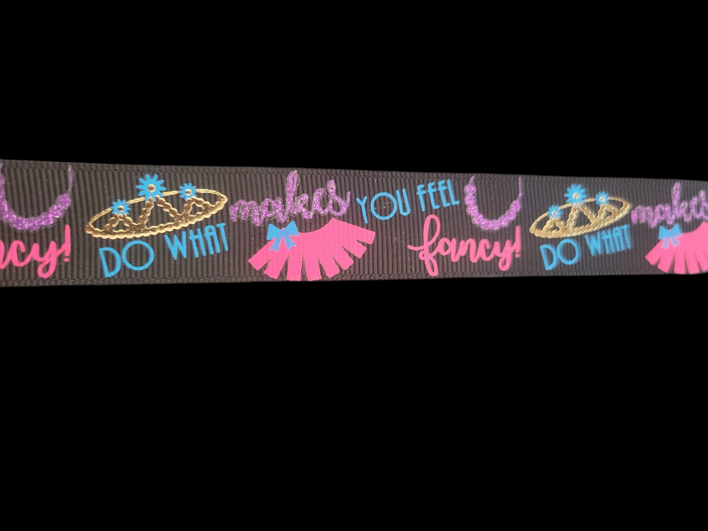 USDR 7/8" Feeling Fancy glitter ribbon Sold by the Yard