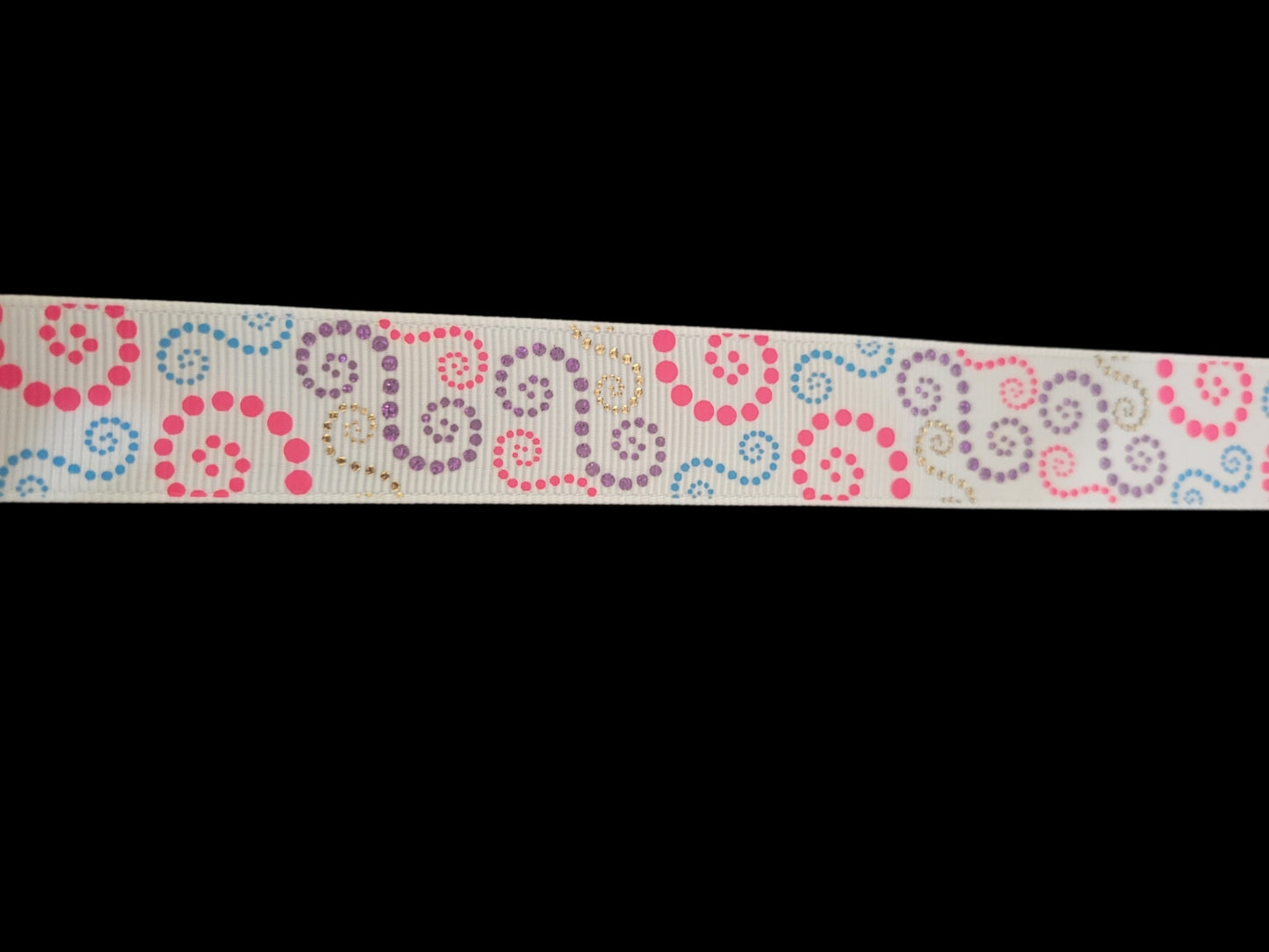 USDR 7/8" Feeling Fancy glitter ribbon Sold by the Yard