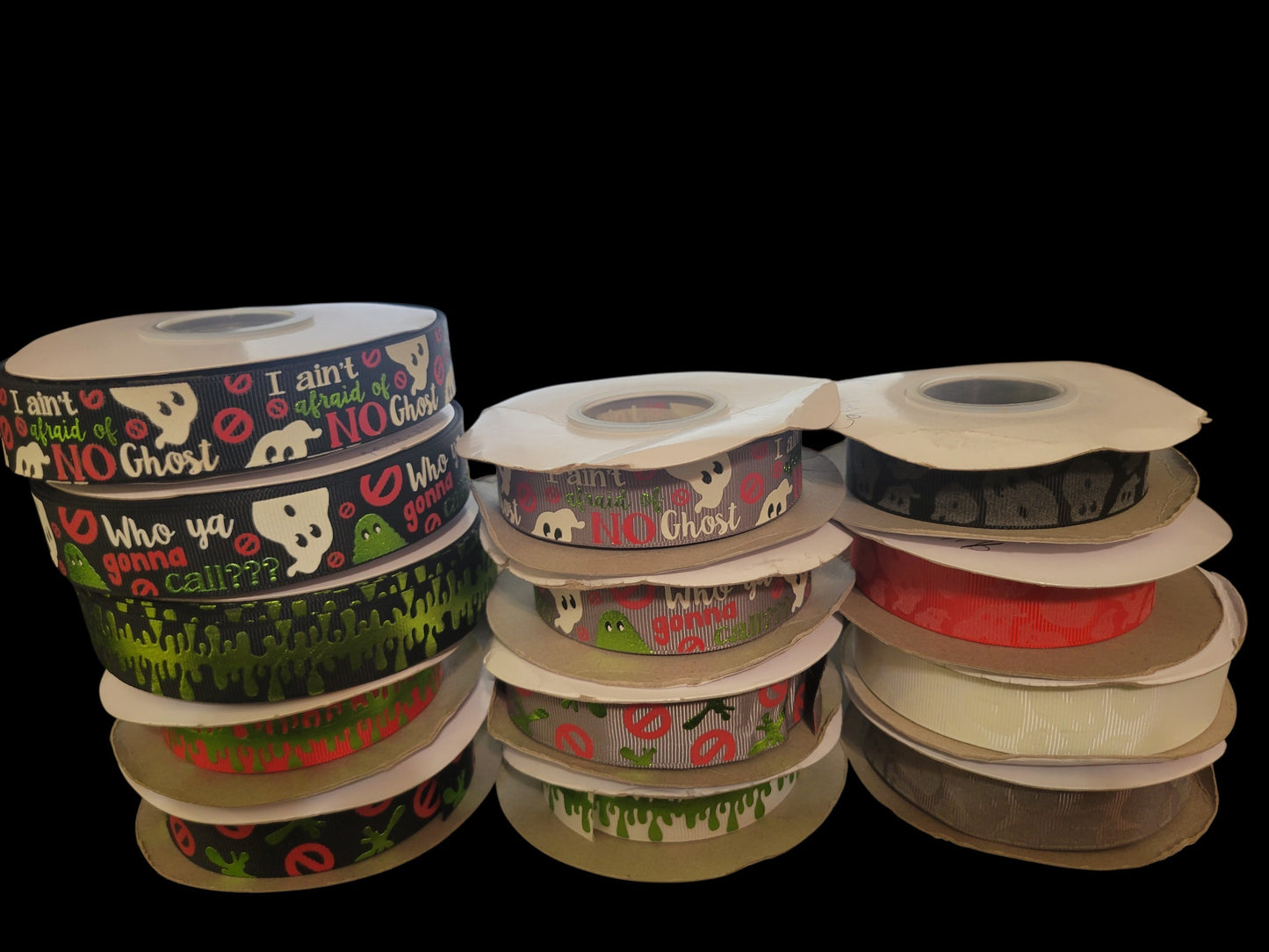 USDR Who ya gonna call??? grosgrain ribbon - Sold by the Yard