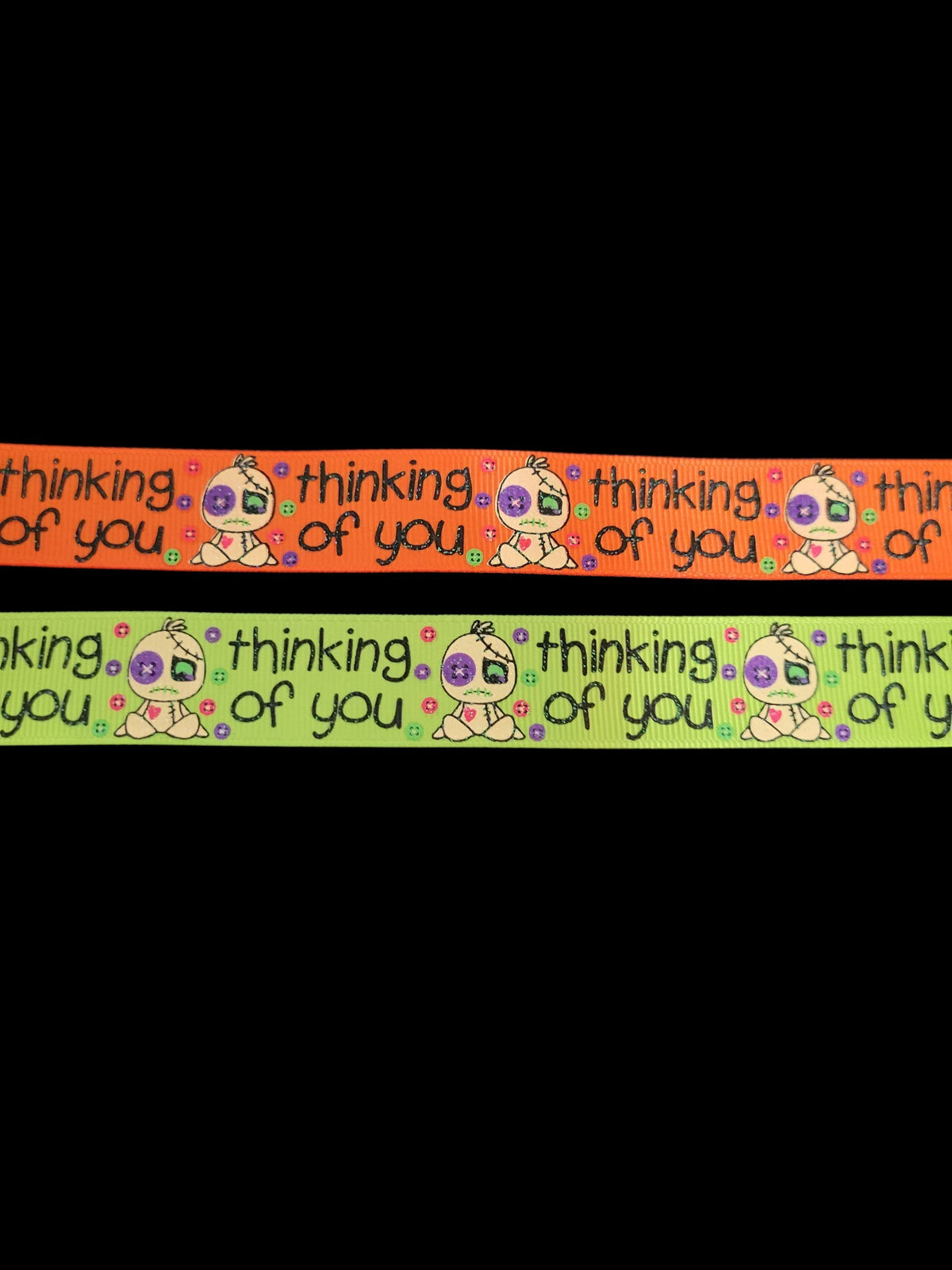USDR Thinking of you grosgrain ribbon - Sold by the Yard