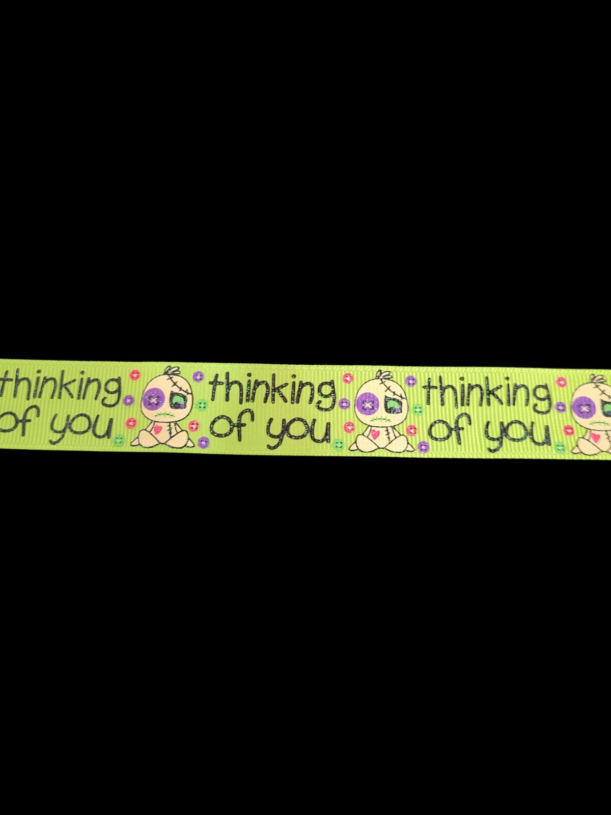USDR Thinking of you grosgrain ribbon - Sold by the Yard
