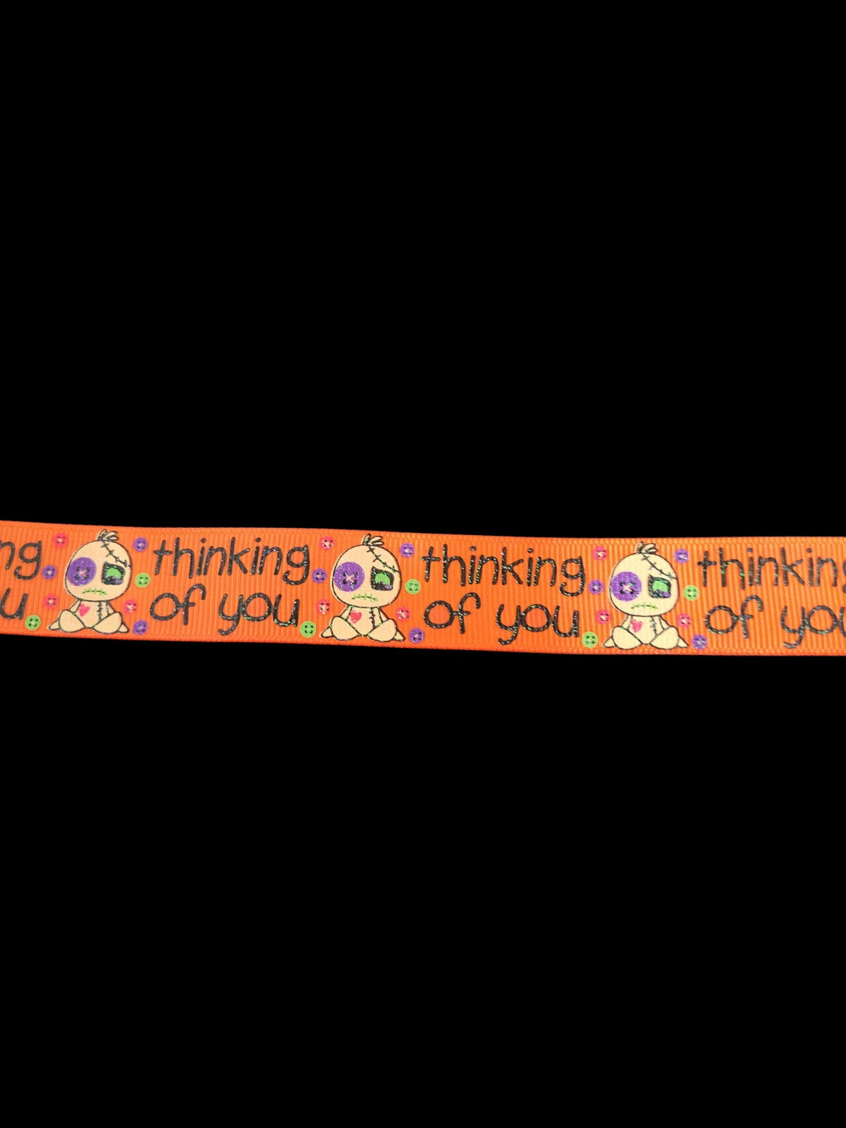 USDR Thinking of you grosgrain ribbon - Sold by the Yard