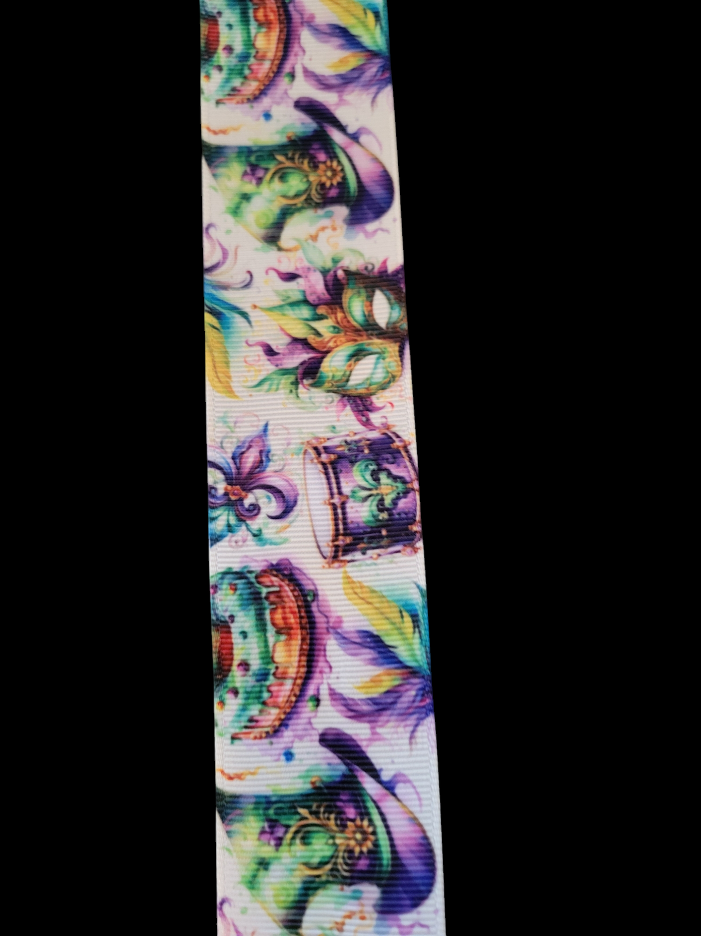 USDR Madri Gras hats, king cakes, and Fleur de lis - Sold by the Yard