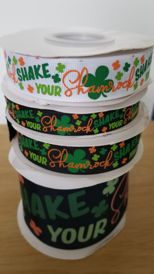 USDR Shake Your Shamrock grosgrain ribbon