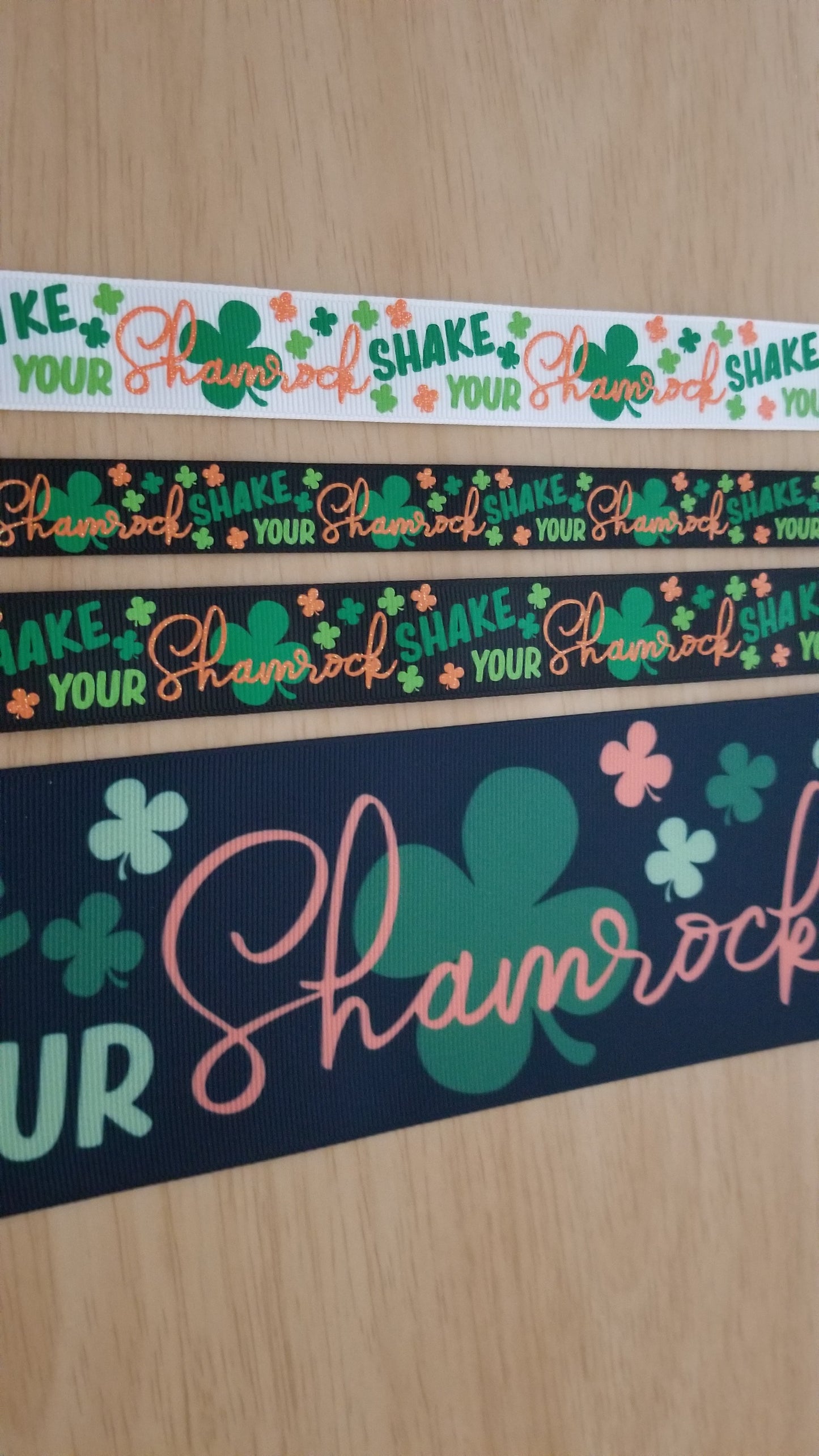 USDR Shake Your Shamrock grosgrain ribbon