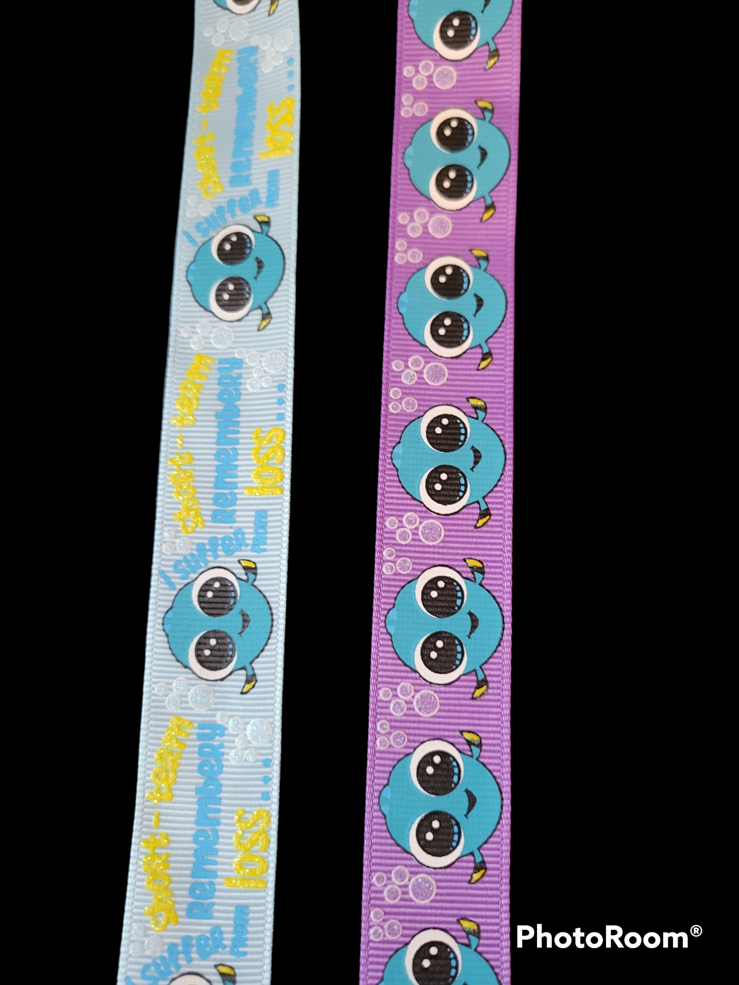 USDR Glittered Big Eyed Fish grosgrain ribbon