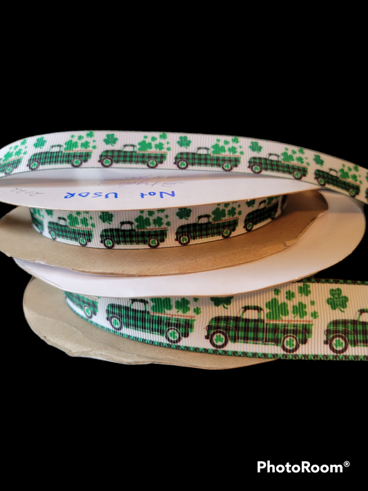 Pickup Truck with Clovers