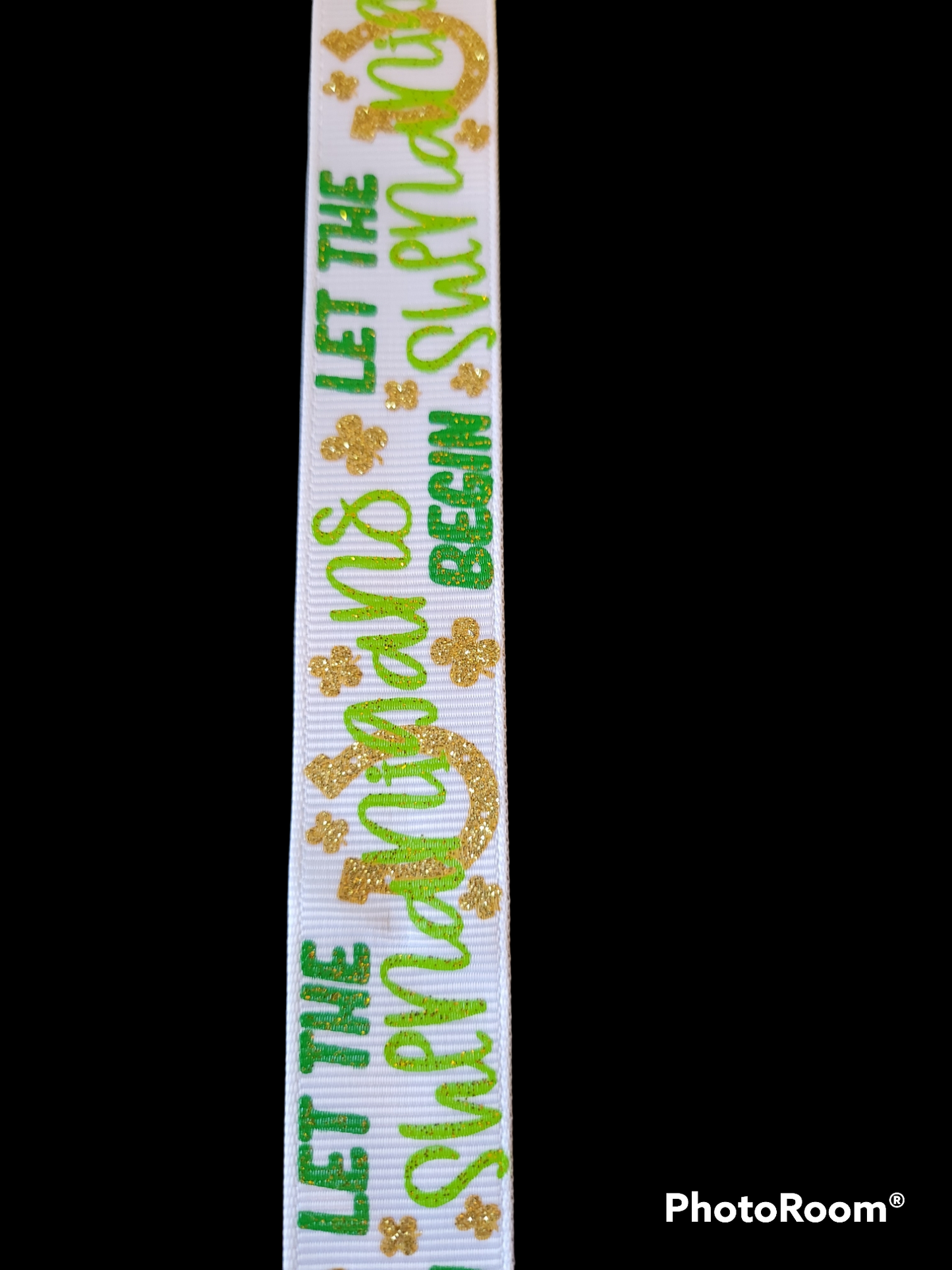 USDR Glittered Shenanigans grosgrain ribbon