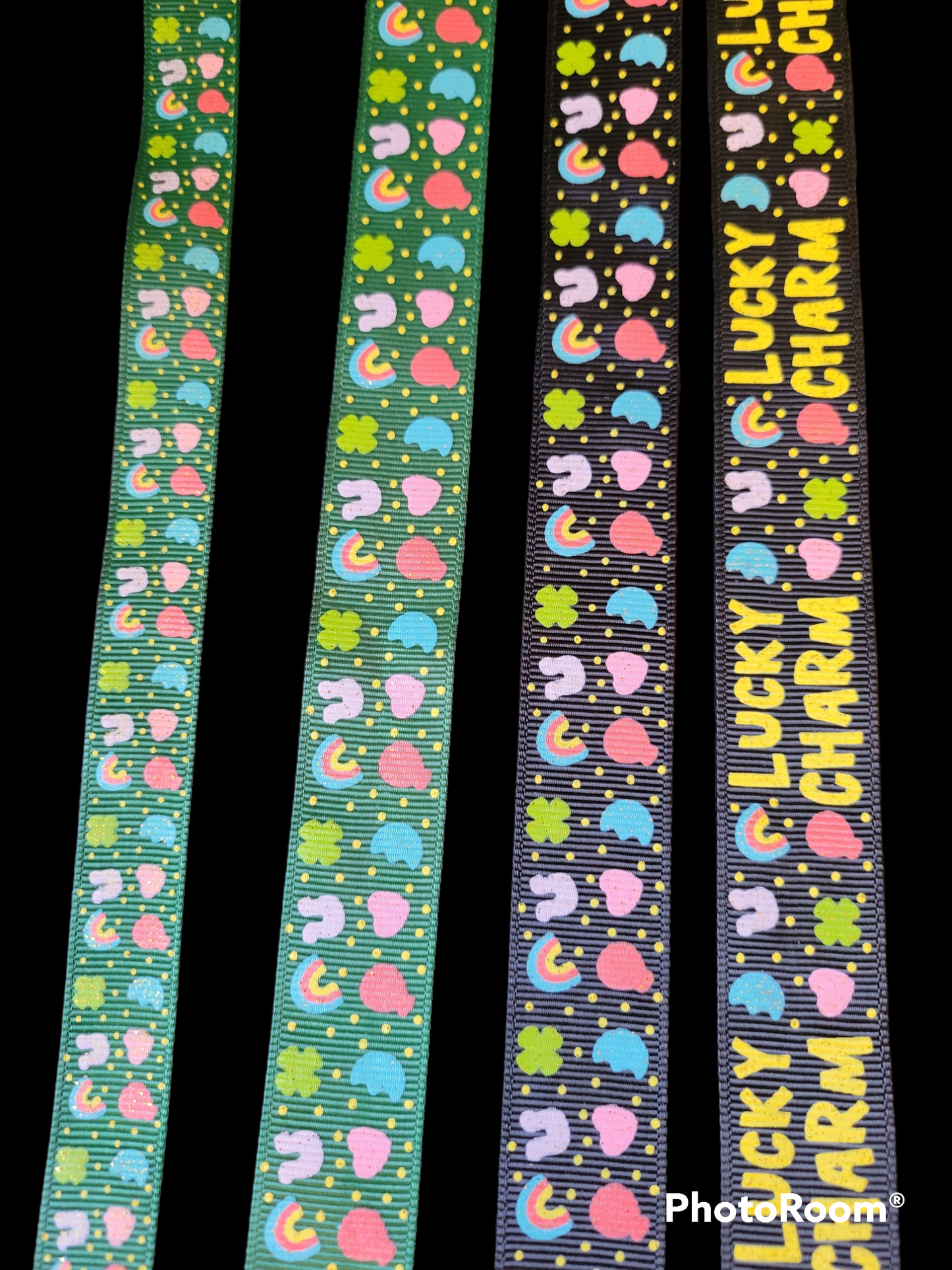 USDR Glittered Lucky Charms grosgrain ribbon
