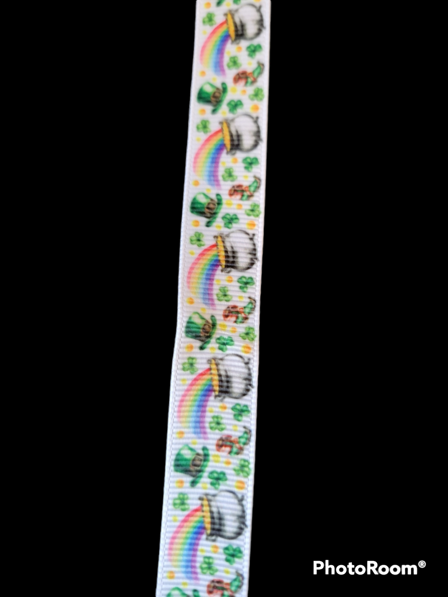 USDR Pot of Gold St Patrick's Day grosgrain ribbon - Sold by the Yard