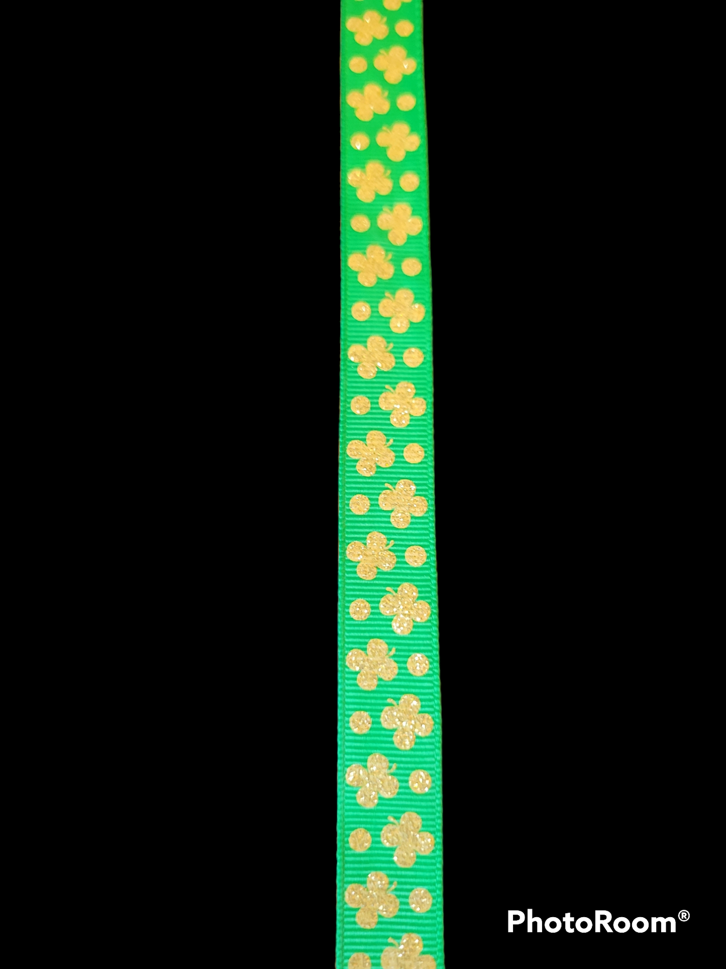 USDR Glittered Clover Ribbon - Sold by the Yard