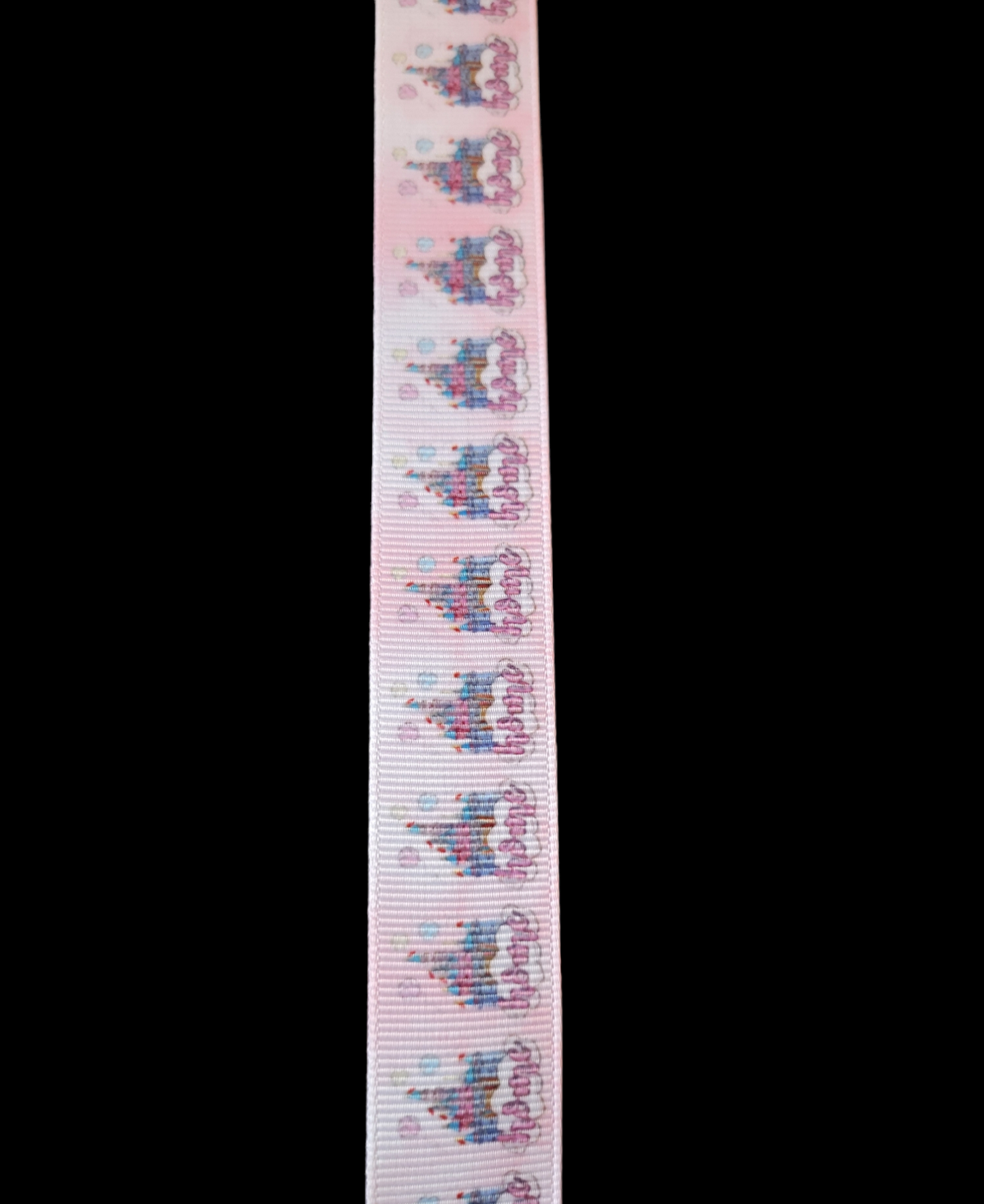 USDR Castles and Snow Globes grosgrain ribbon - Sold by the Yard