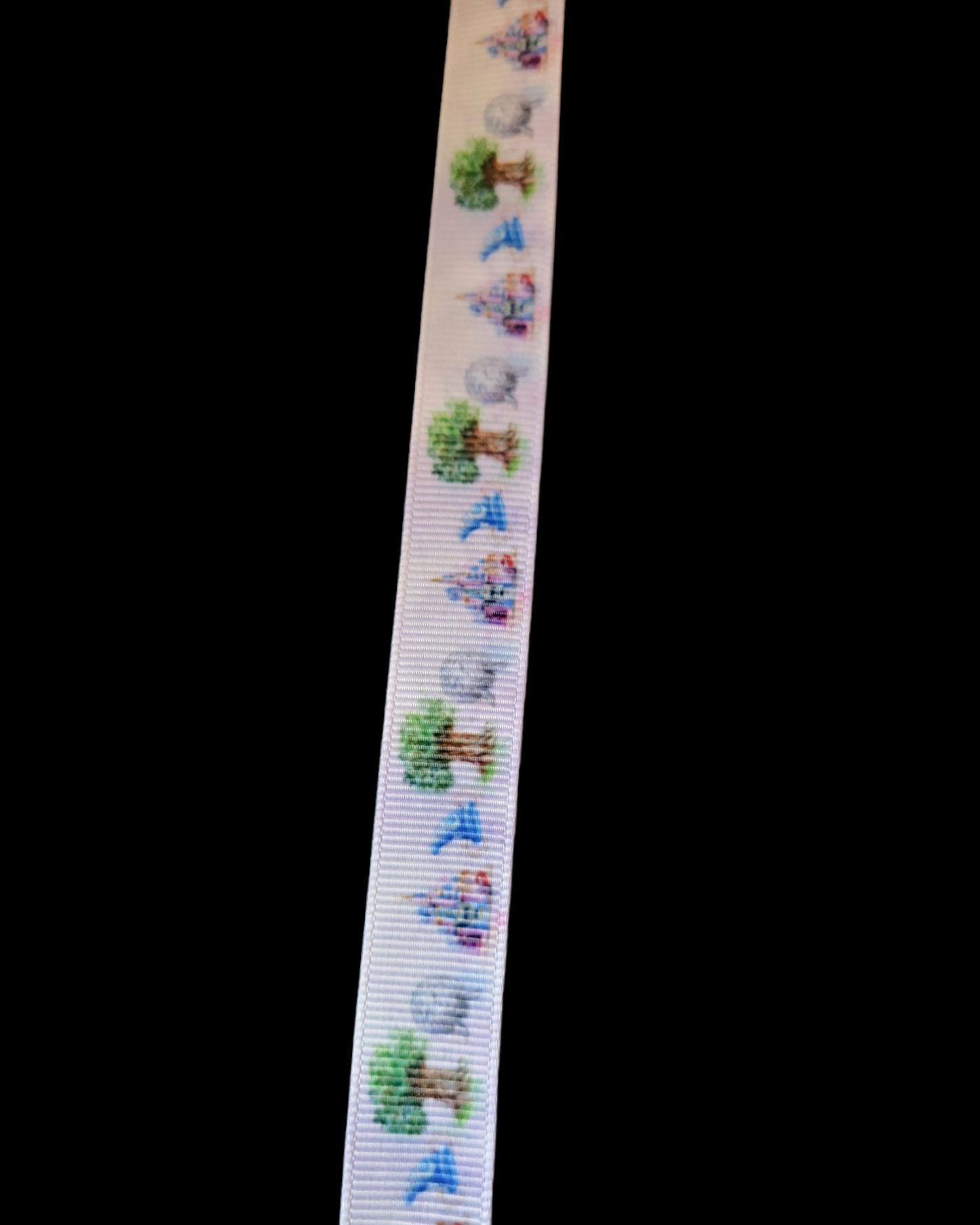 USDR Castles and Snow Globes grosgrain ribbon - Sold by the Yard