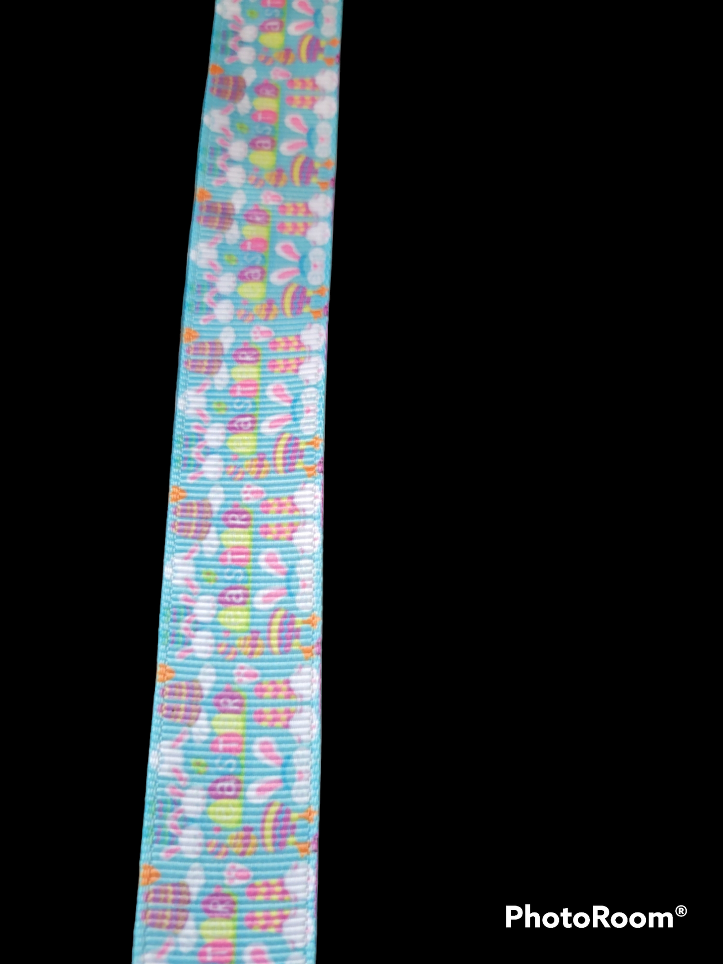 Easter bunny faces and feet ribbon - Sold by the Yard