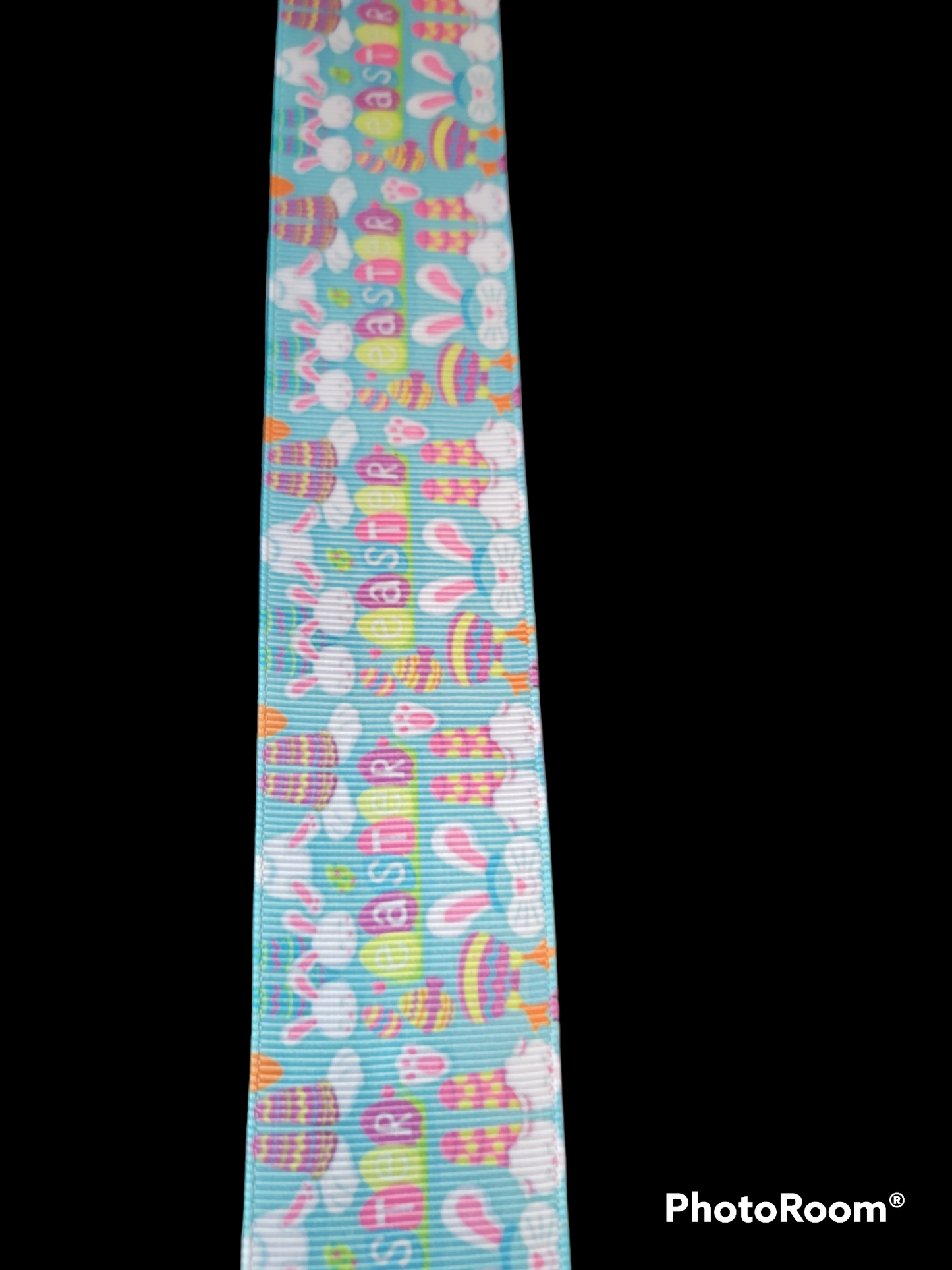 Easter bunny faces and feet ribbon - Sold by the Yard