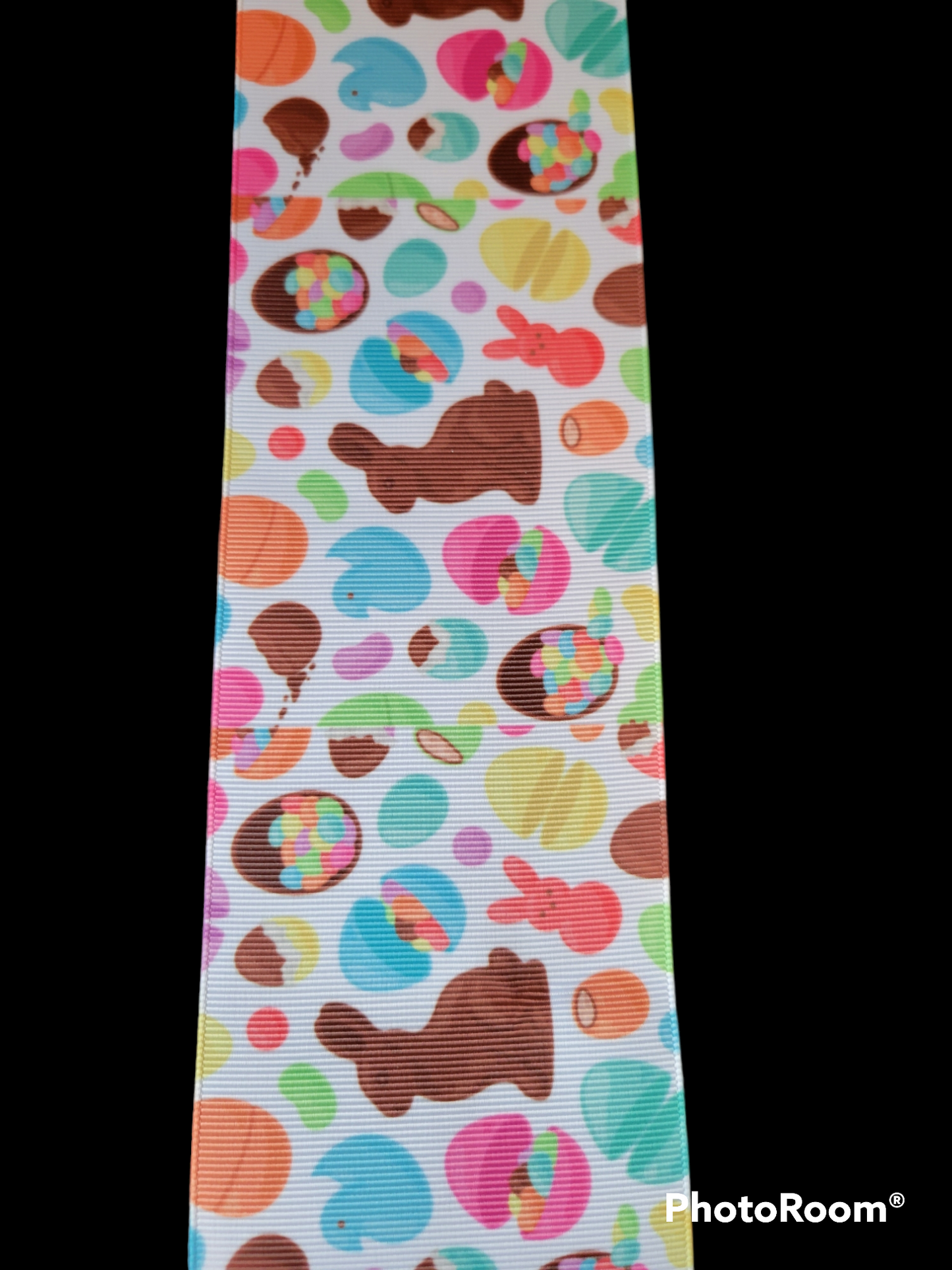 Chocolate Bunnies grosgrain ribbon - Sold by the Yard