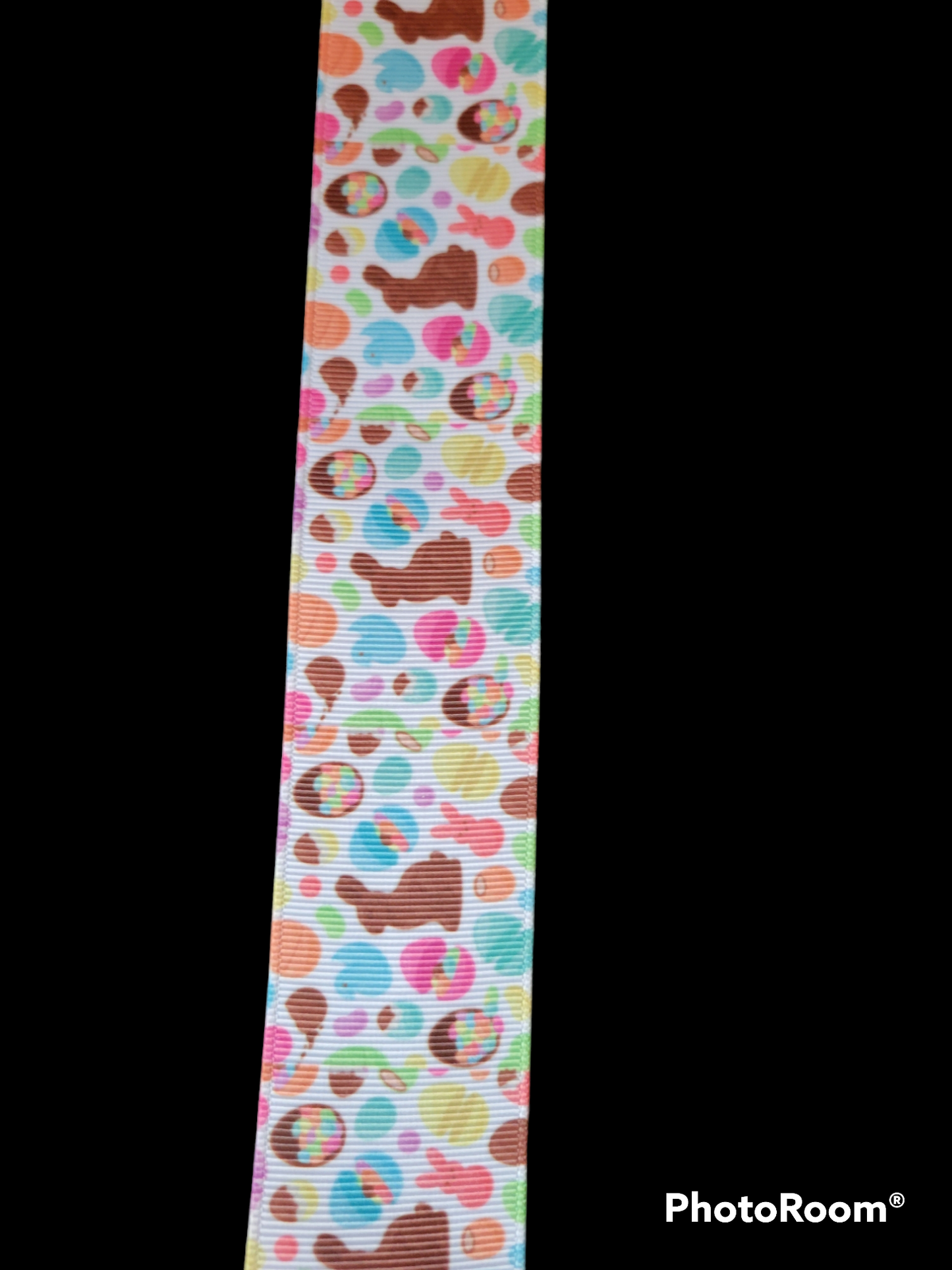 Chocolate Bunnies grosgrain ribbon - Sold by the Yard