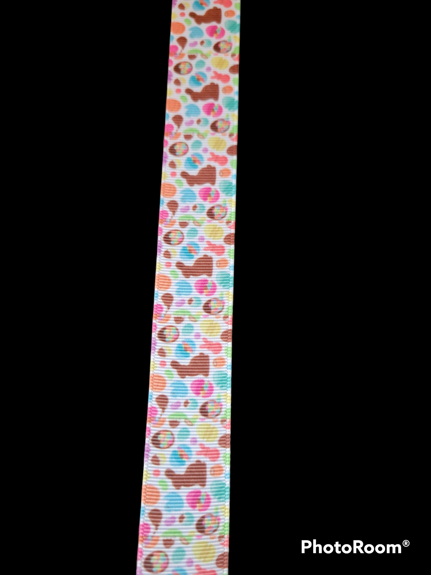 Chocolate Bunnies grosgrain ribbon - Sold by the Yard