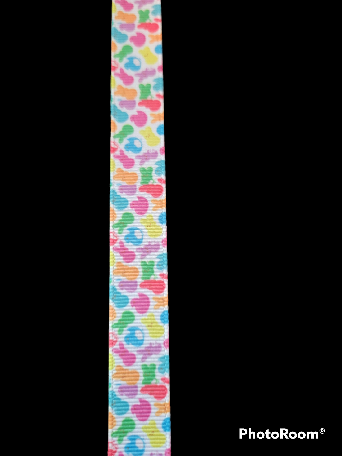 Multicolored Peeps grosgrain ribbon - Sold by the Yard