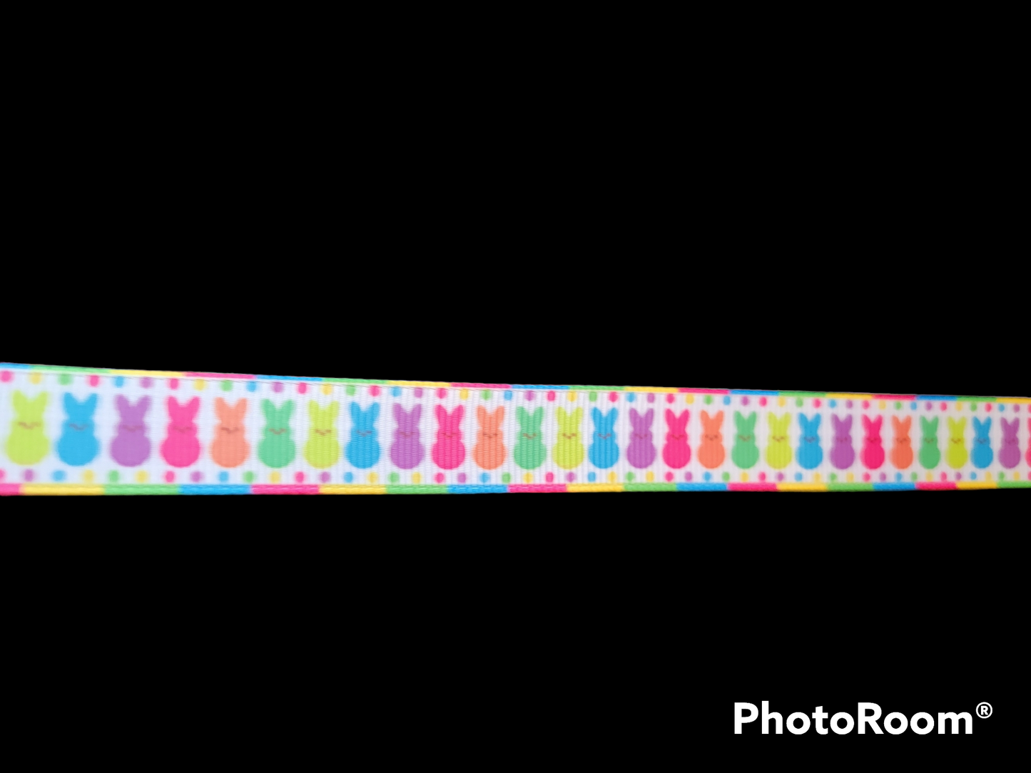 Multicolored Peeps grosgrain ribbon - Sold by the Yard