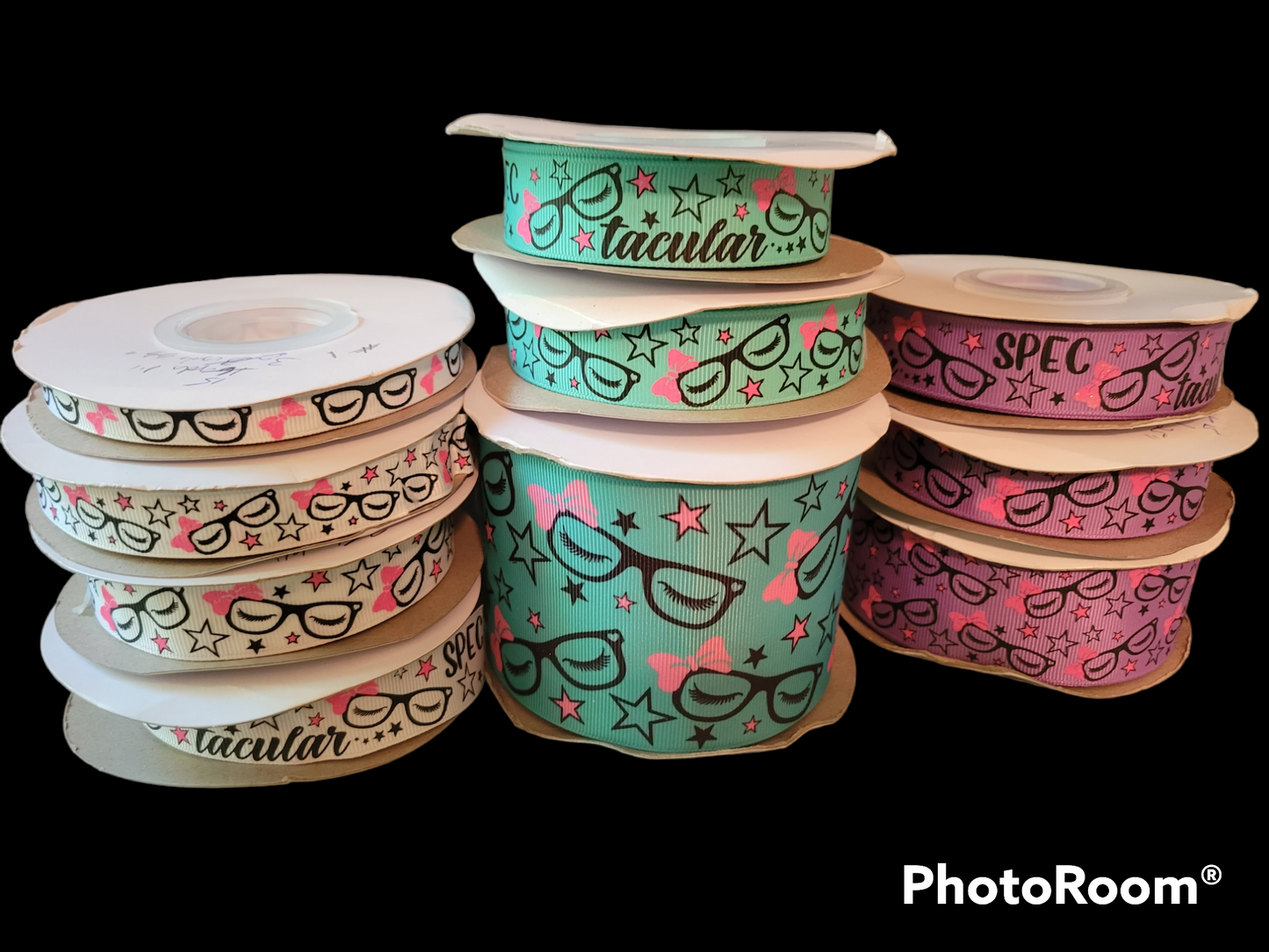 USDR lightly glittered Spec tacular grosgrain ribbon - Sold by the Yard