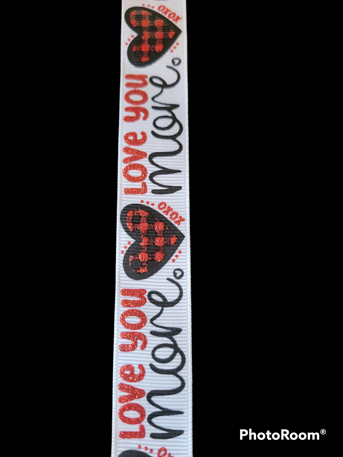 USDR Love You More Hearts ribbon