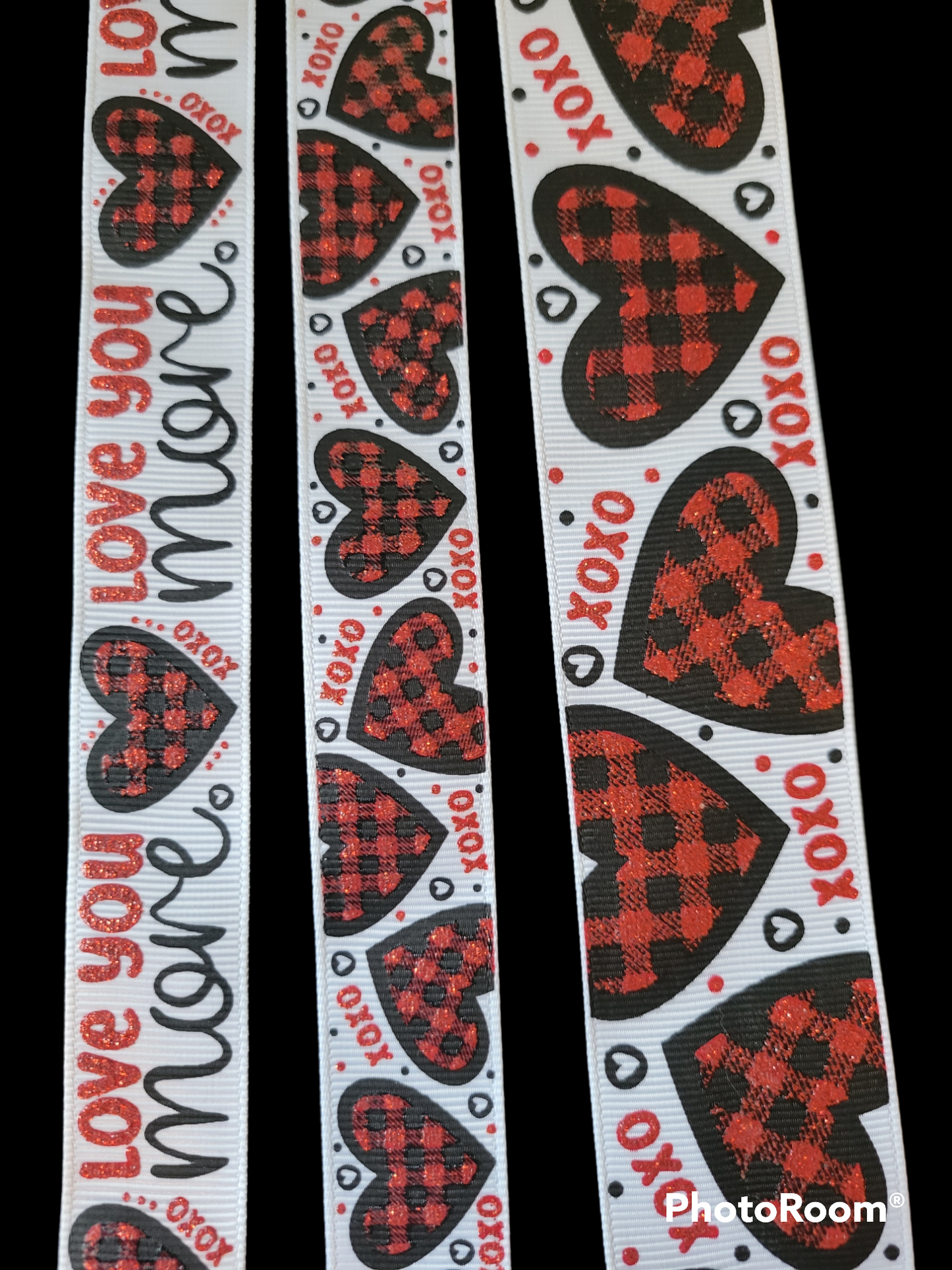 USDR Love You More Hearts ribbon