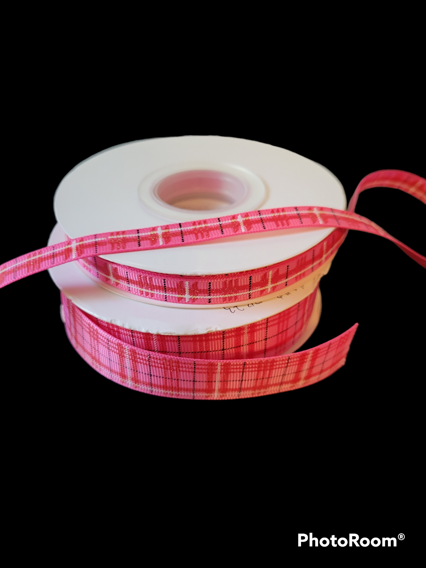 USDR lightly glittered pink plaid